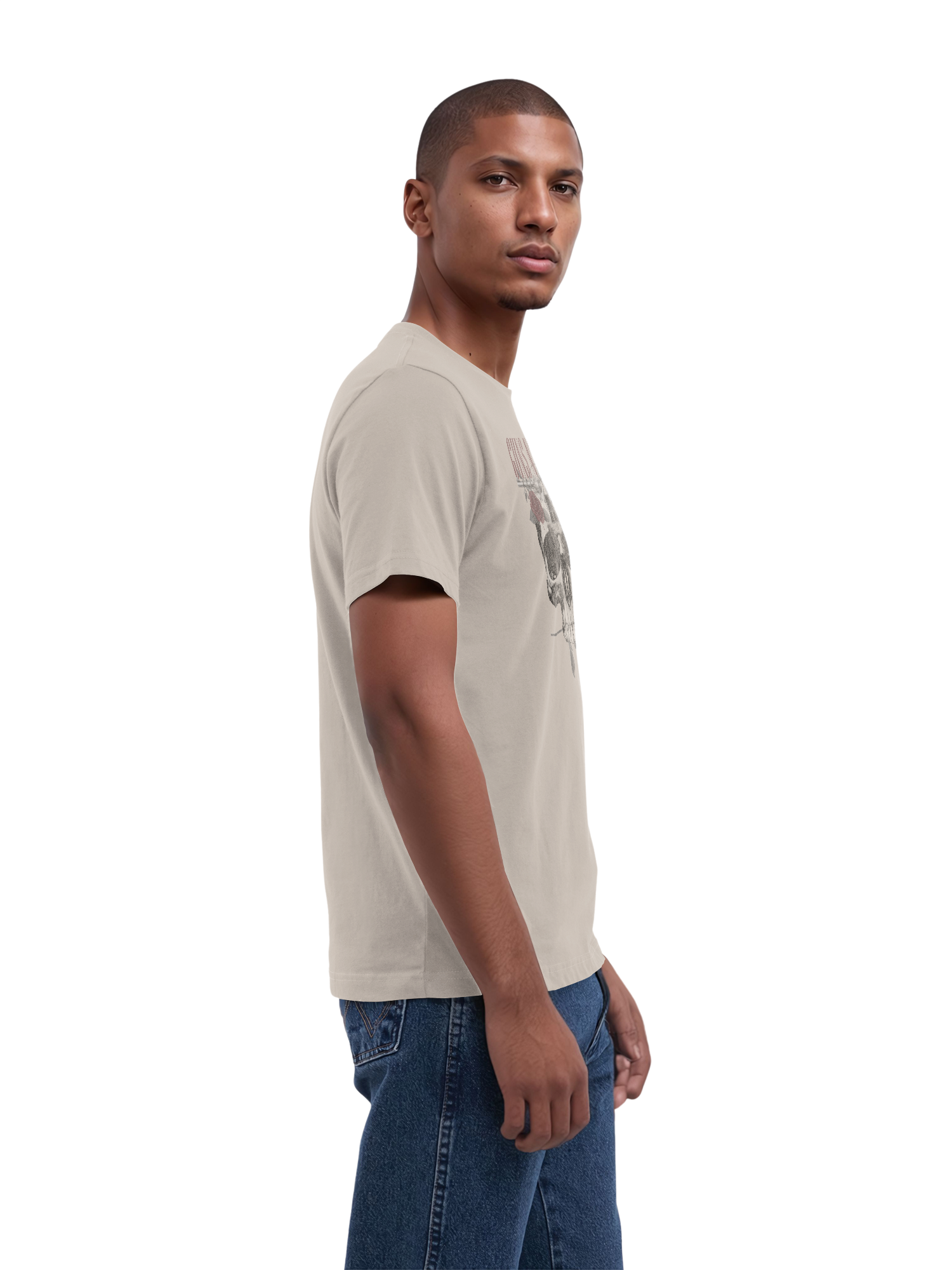 Guns N' Roses Herren T-Shirt mit Rosen-Totenkopf