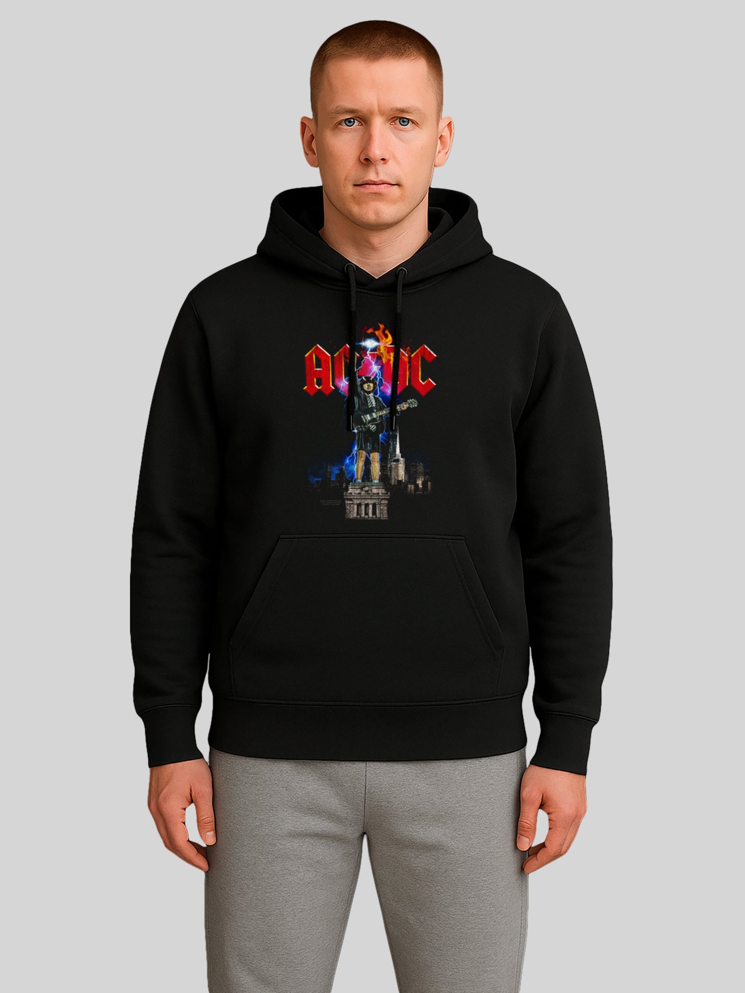 AC/DC Angus NYC Lightning Men's Organic Hoodie