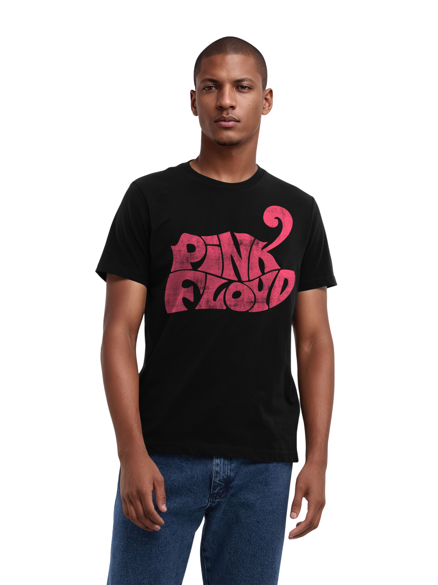 Pink Floyd Retro Logo Navy Men's Organic T-Shirt