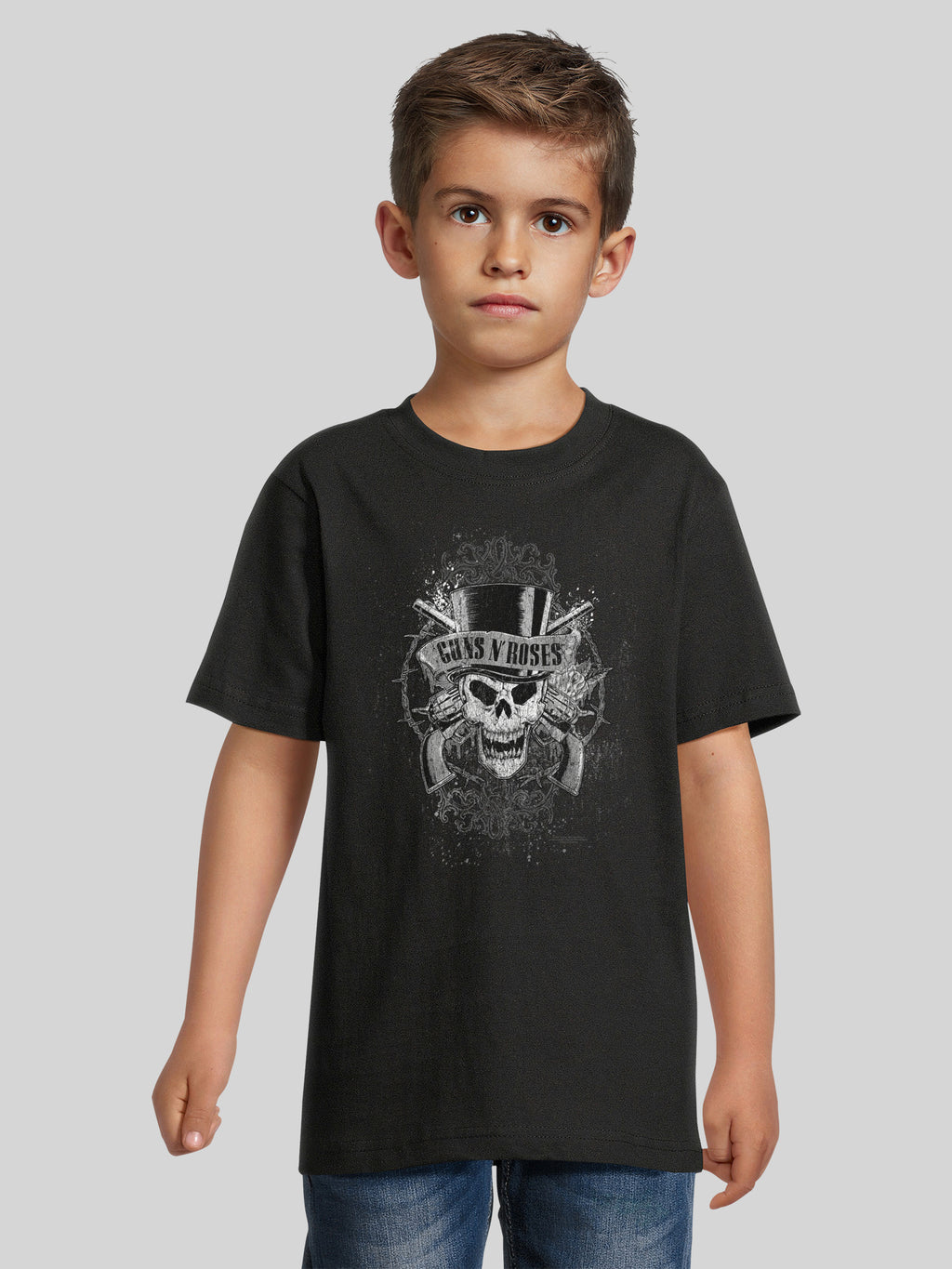 Guns 'n' rosas calavera desteñida | Camiseta para niños