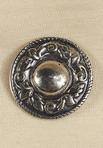 Rivet-Plate Flower Antique Silver