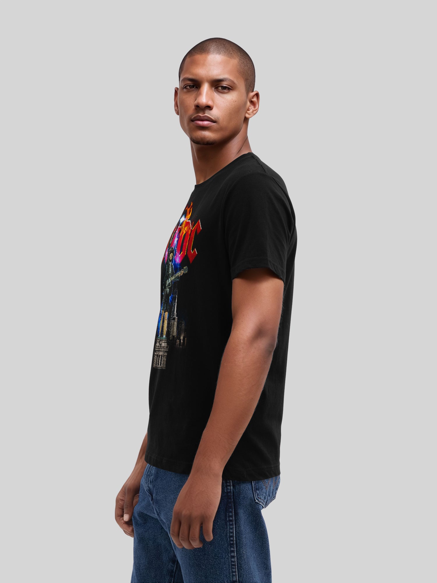 AC/DC Angus NYC Lightning Men's Organic T-Shirt