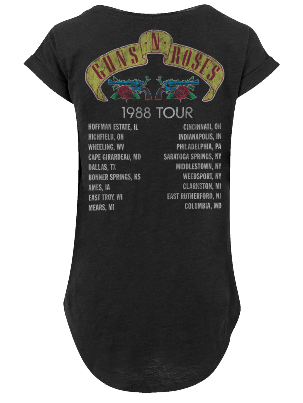 Guns N 'Roses 1988 Tour | Camiseta de damas