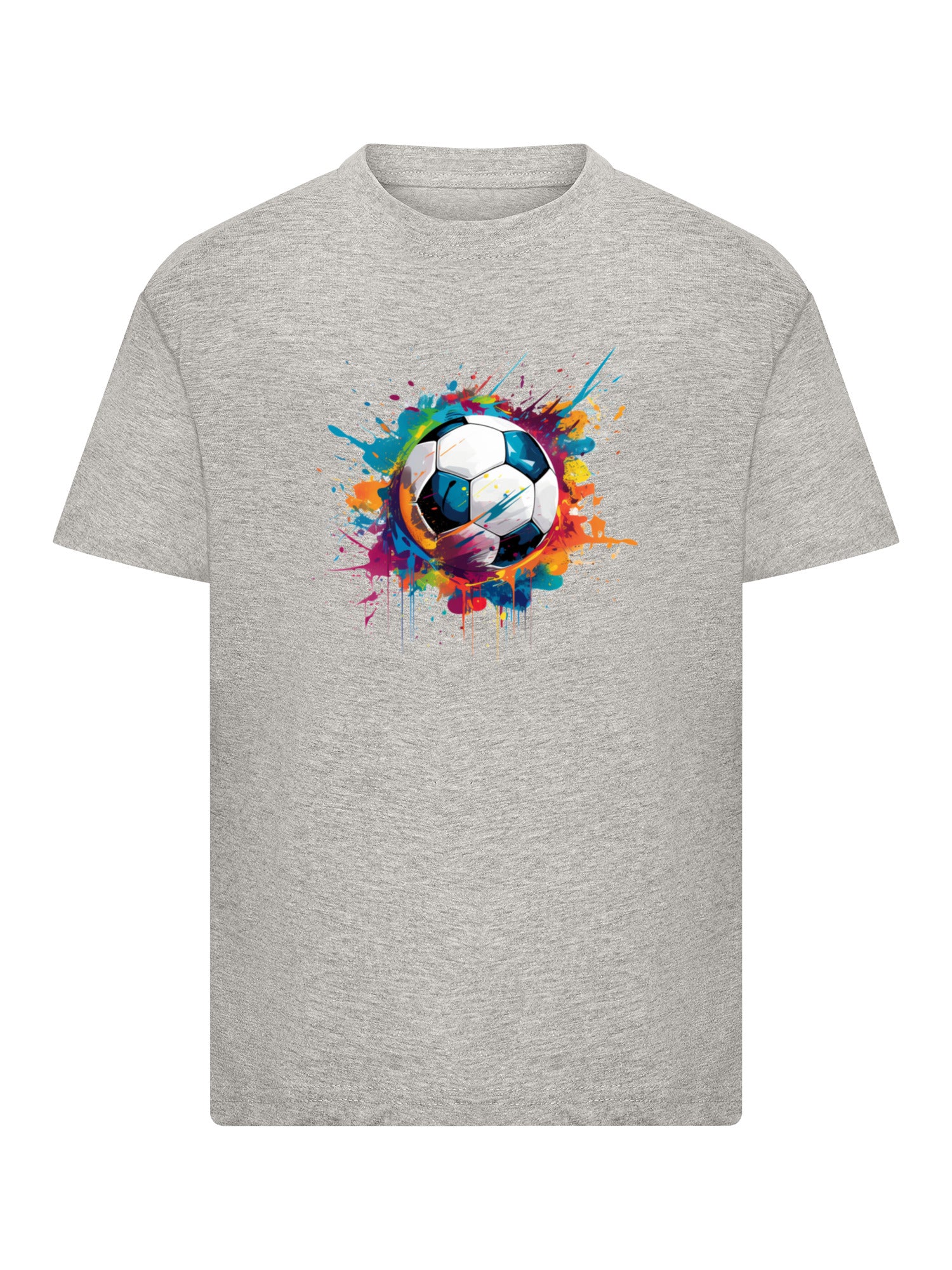 Bunter Fußball Kinder T-Shirt