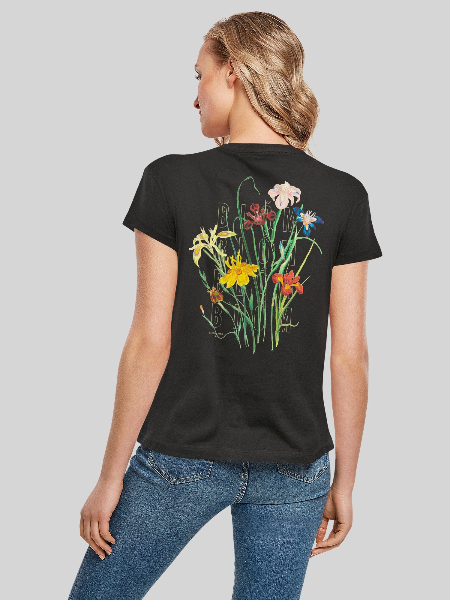 Blóm Blumenstrauss Damen Box T-Shirt