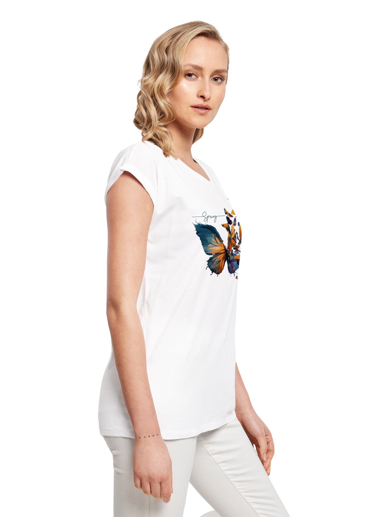 Schmetterling der Schmetterlinge Damen T-Shirt
