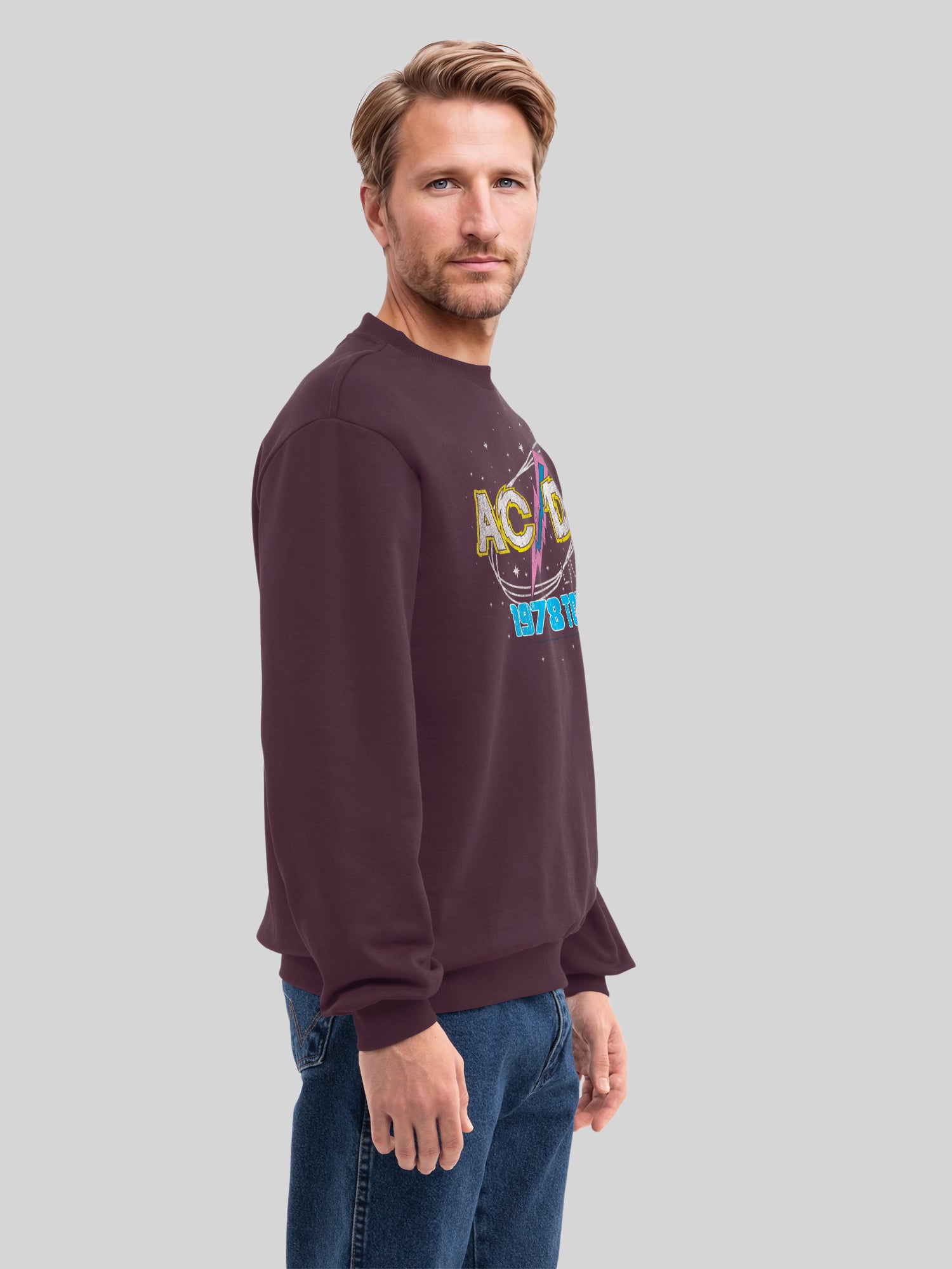 ACDC 1981 Visite en direct avec True Blanks | Pull régulier pour hommes