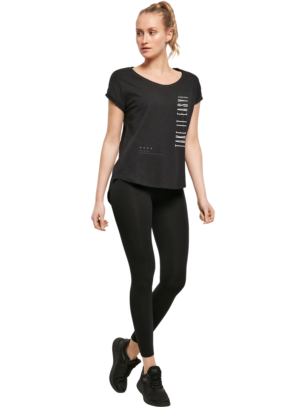 Take It Easy Damen T-shirt Lang