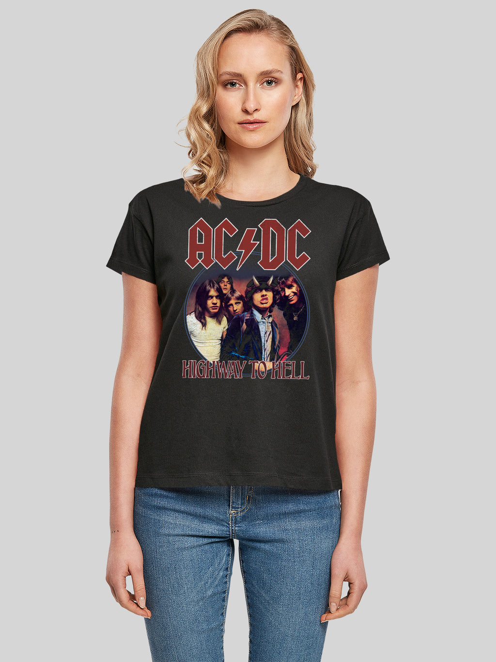 AC / DC Highway to Hell Circle Ladies Box T-shirt
