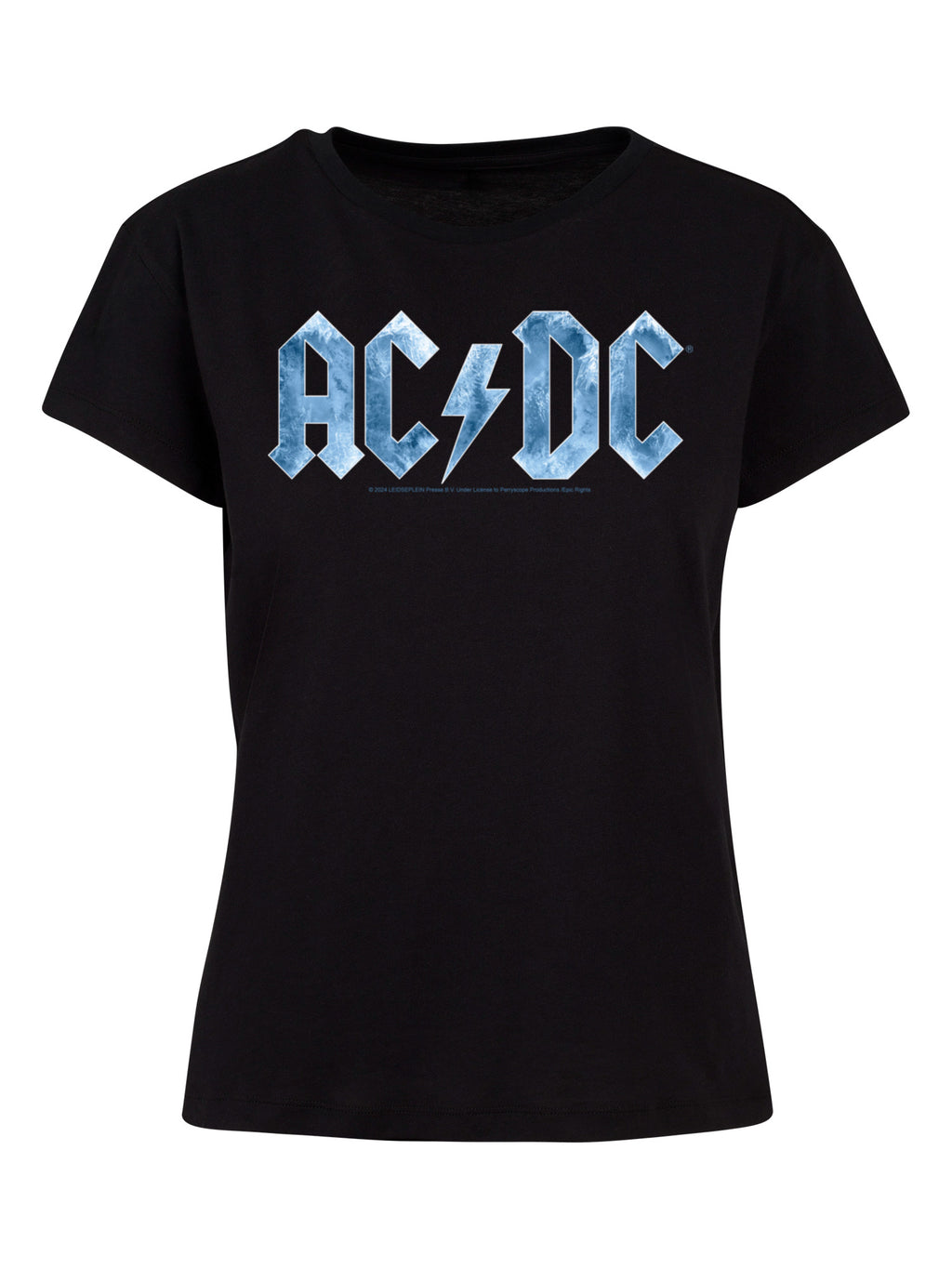 ACDC Blue Ice Logo with Ladies Box Tee