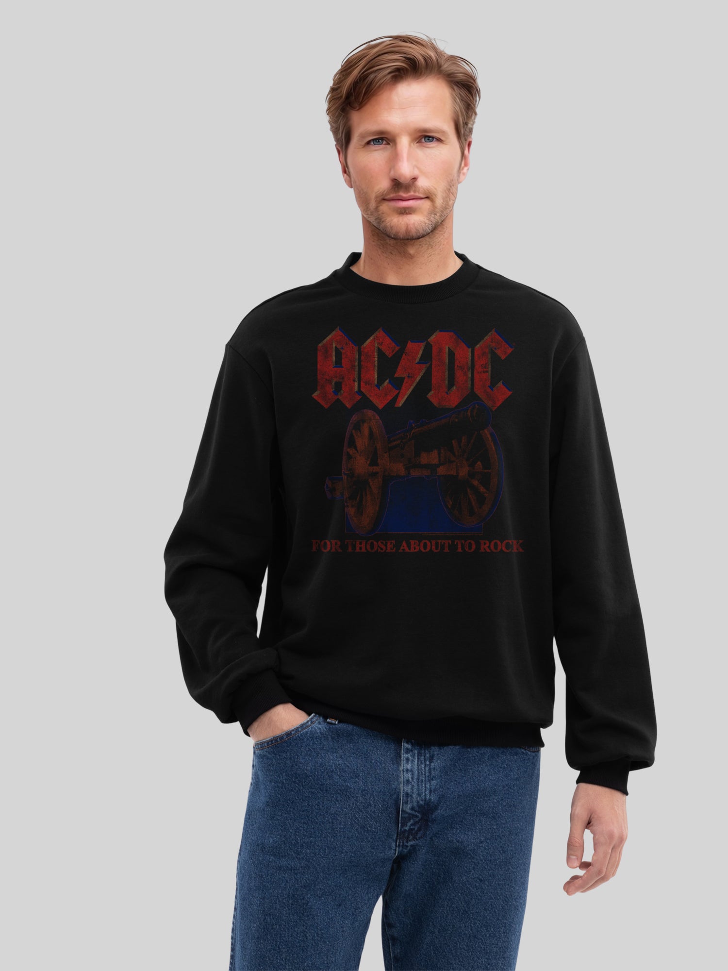 AC/DC For Those About To Rock Canon Men's Organic Sweatshirt