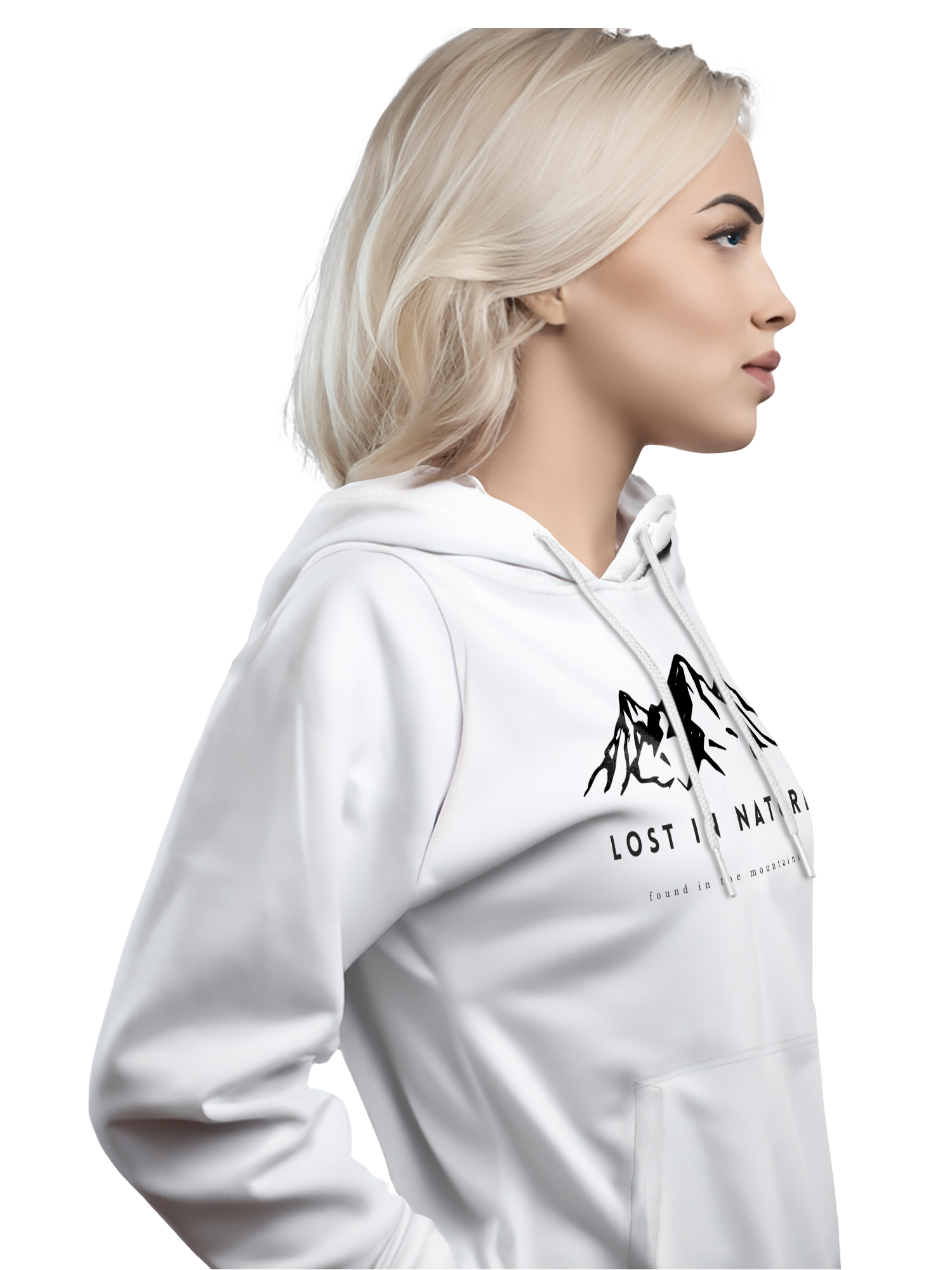 Lost in Nature Schwerer Hoodie