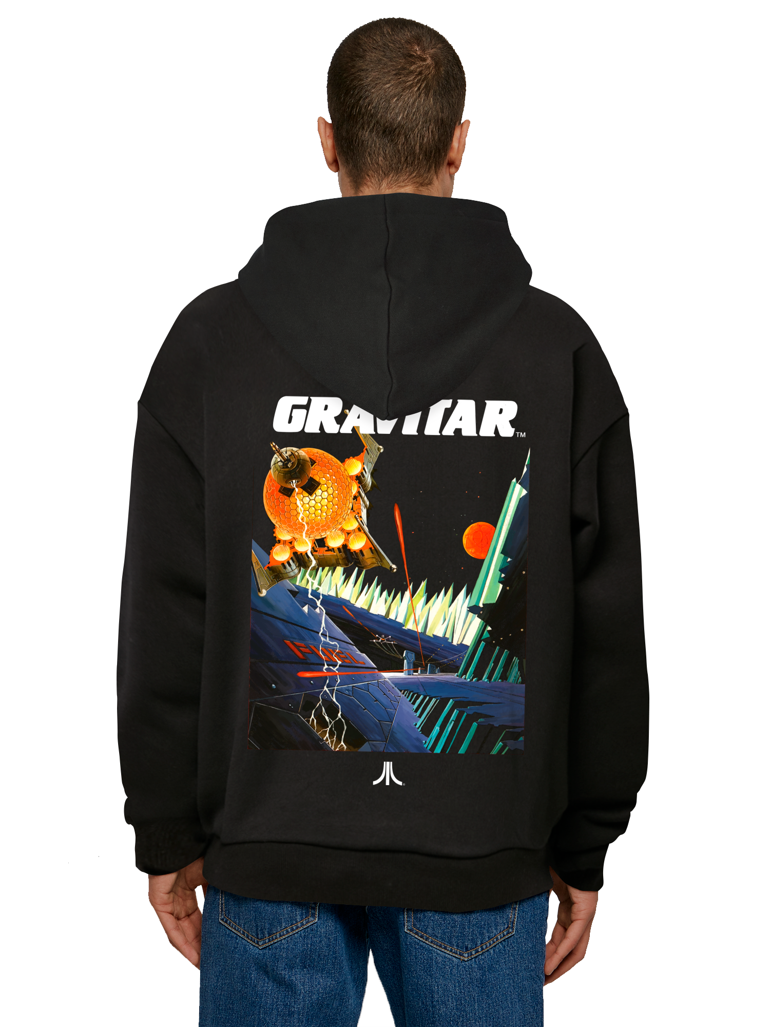Atari Games Logo Retro Gaming Horizontal und Atari Gravitar Box Cover Hoody