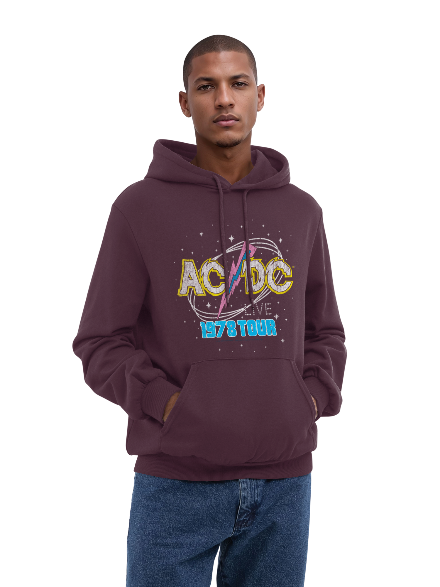 ACDC 1981 Live Tour Herren Hoodie