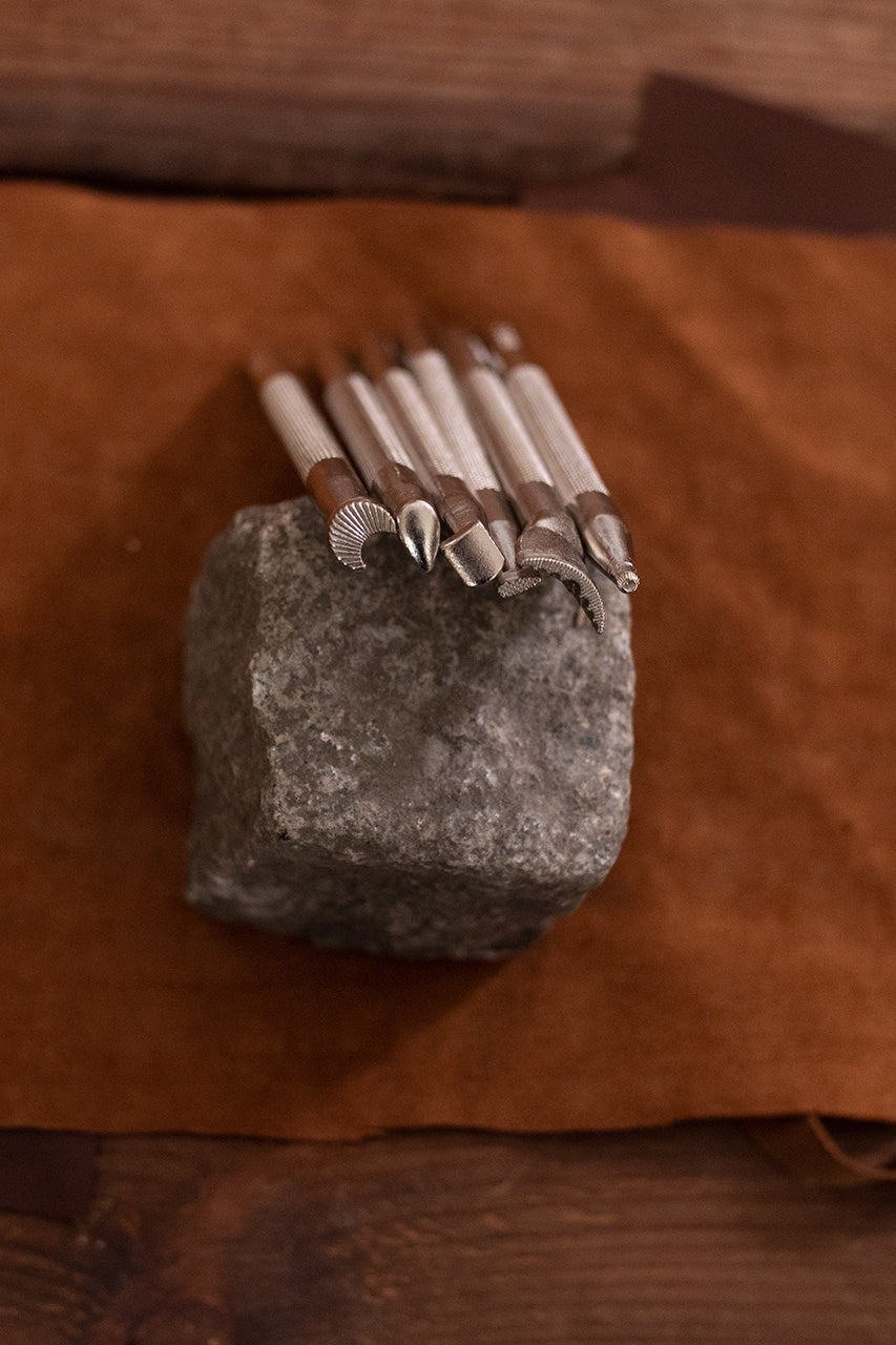 Juego de herramientas de relieve (sin cuchilla giratoria), 6 piezas