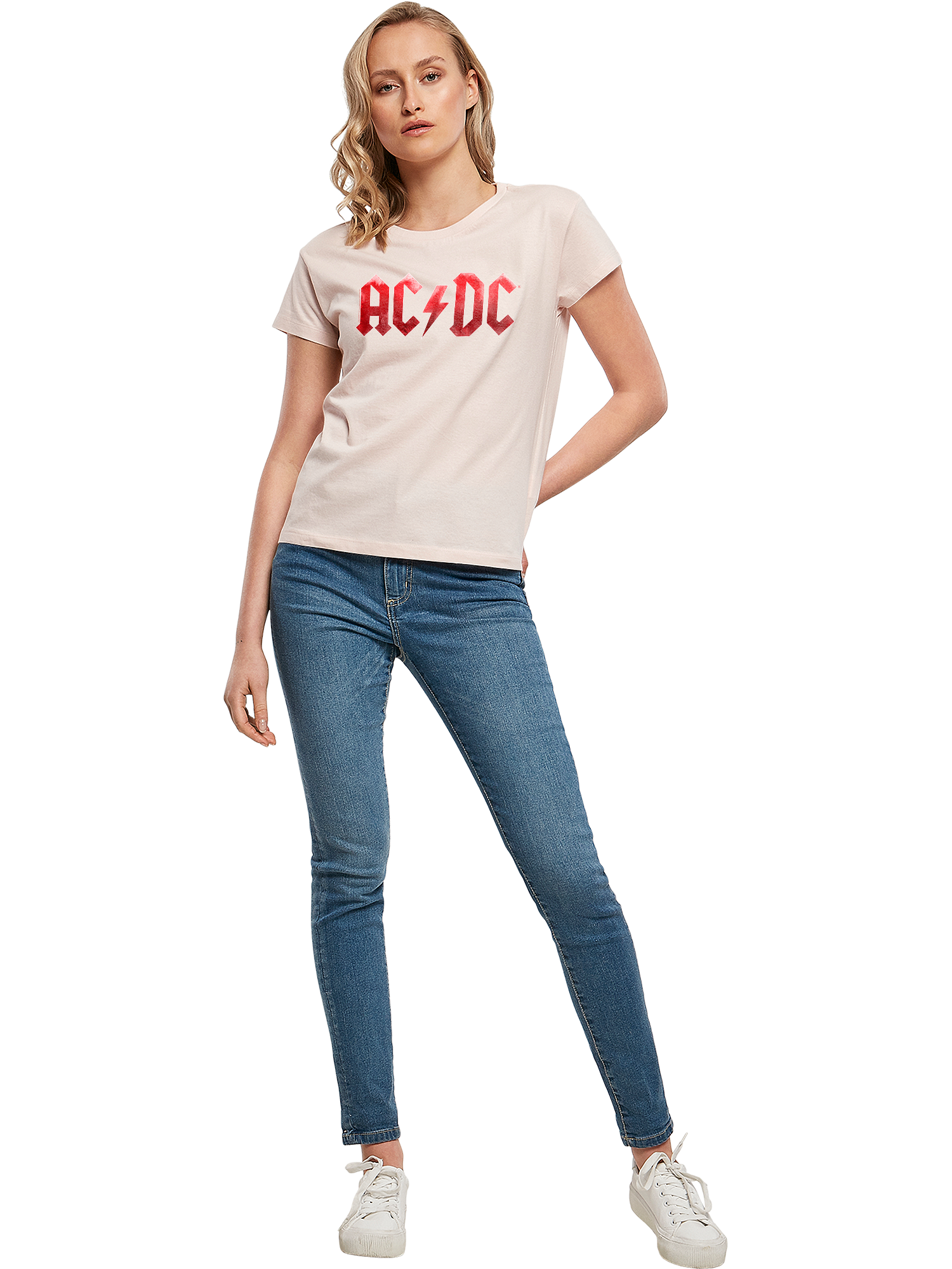 ACDC Red Ice Logotipo de Damas Box Tee