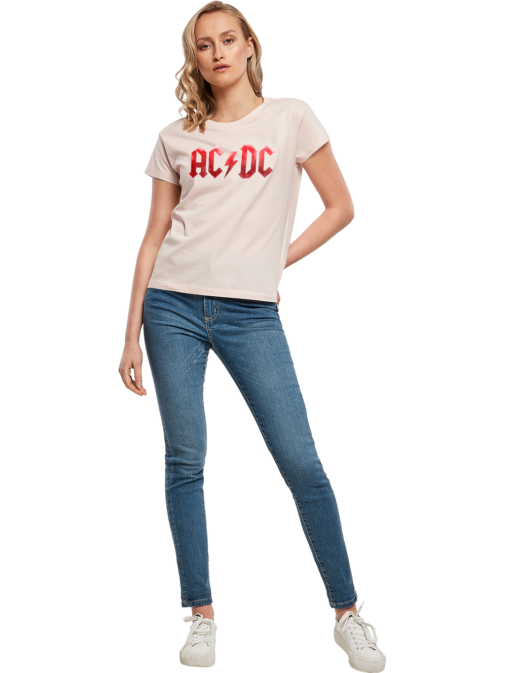 ACDC Red Ice Logo Damen Box T-Shirt