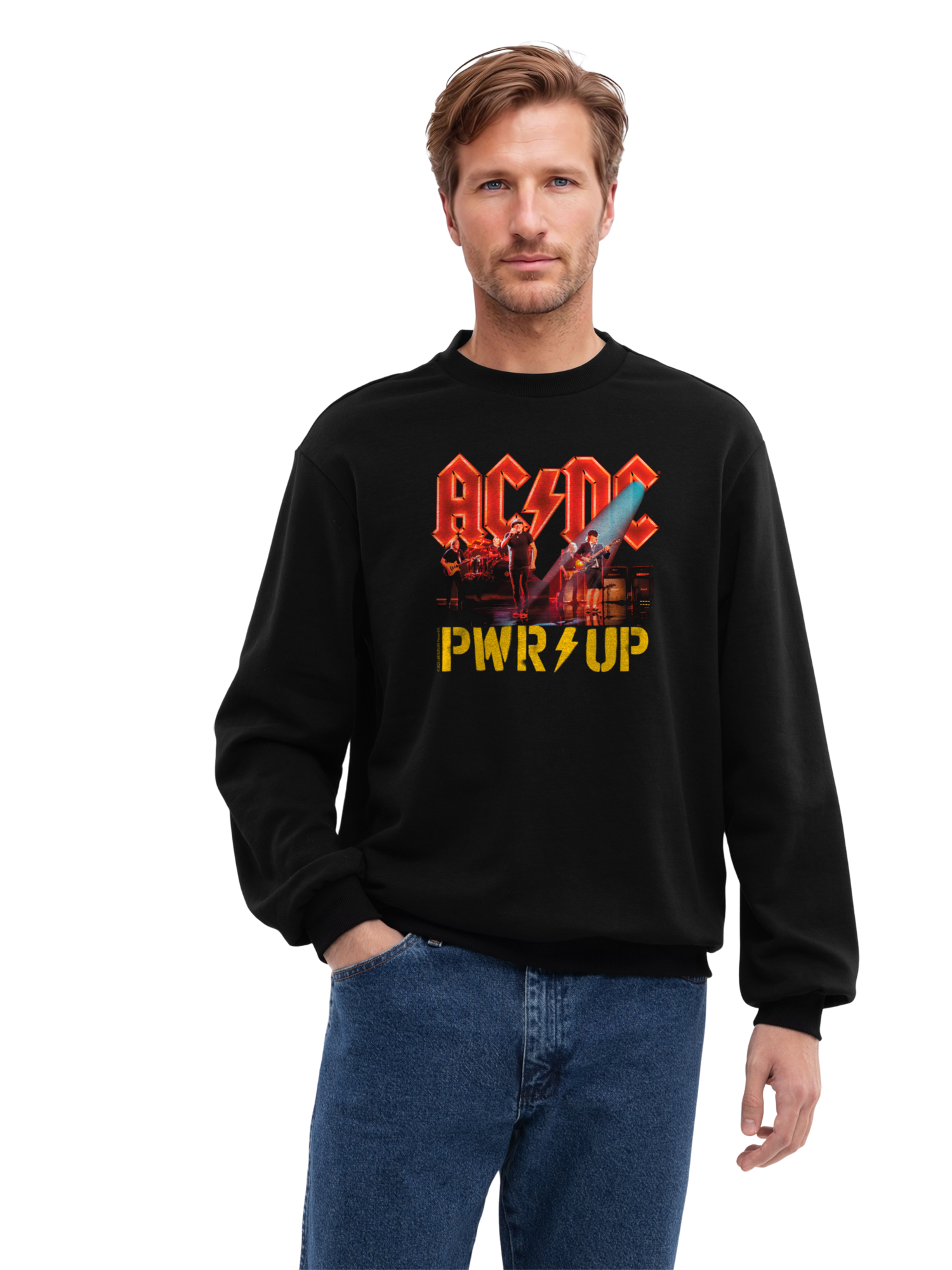 ACDC PWRUP Bühnenlichter Herren Sweatshirt