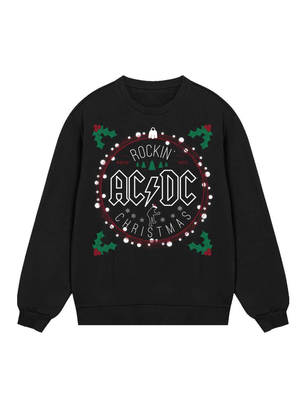 AC/DC Christmas Circle Organic Sweatshirt