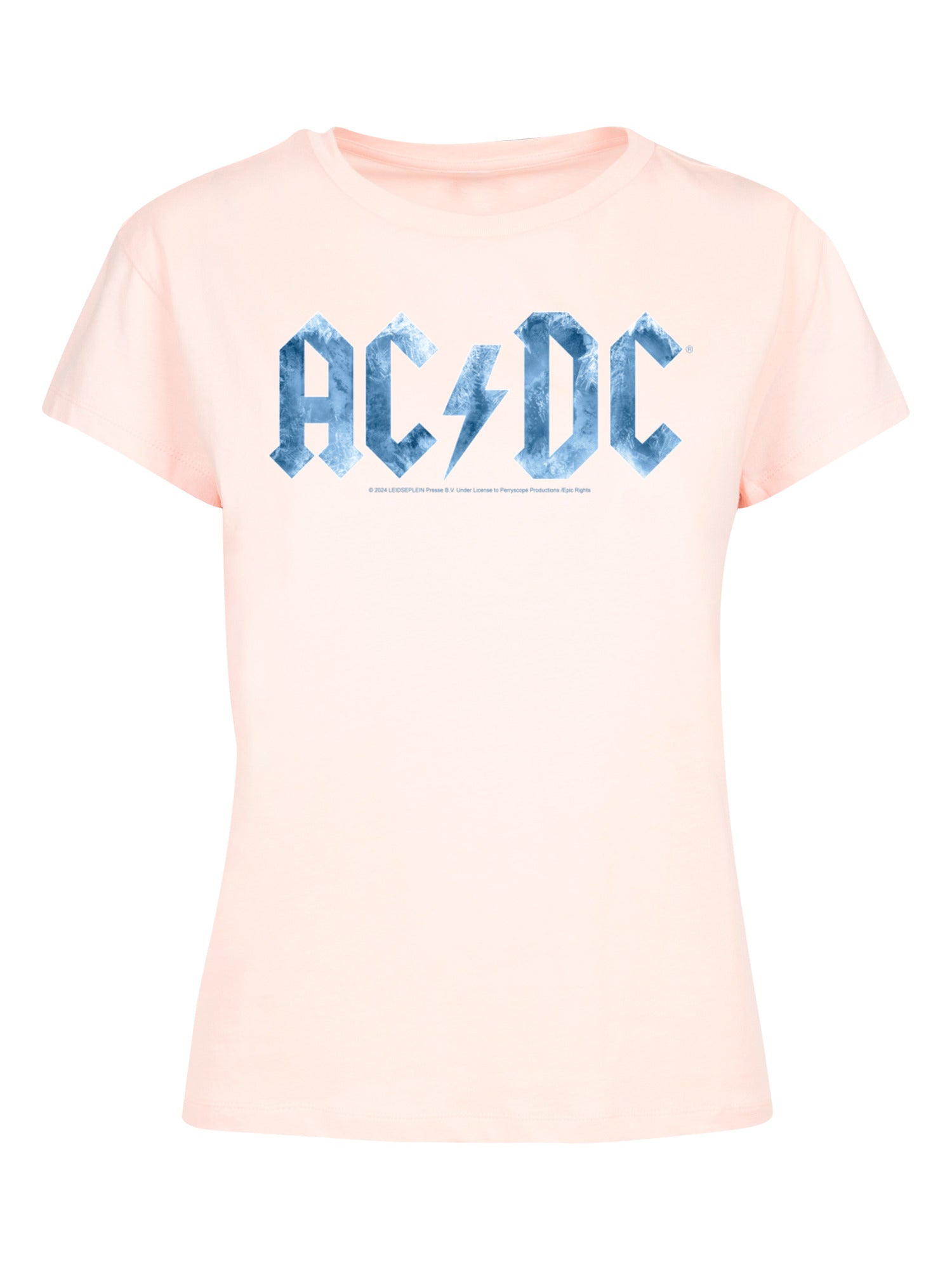 ACDC Blue Ice Logo with Ladies Box Tee