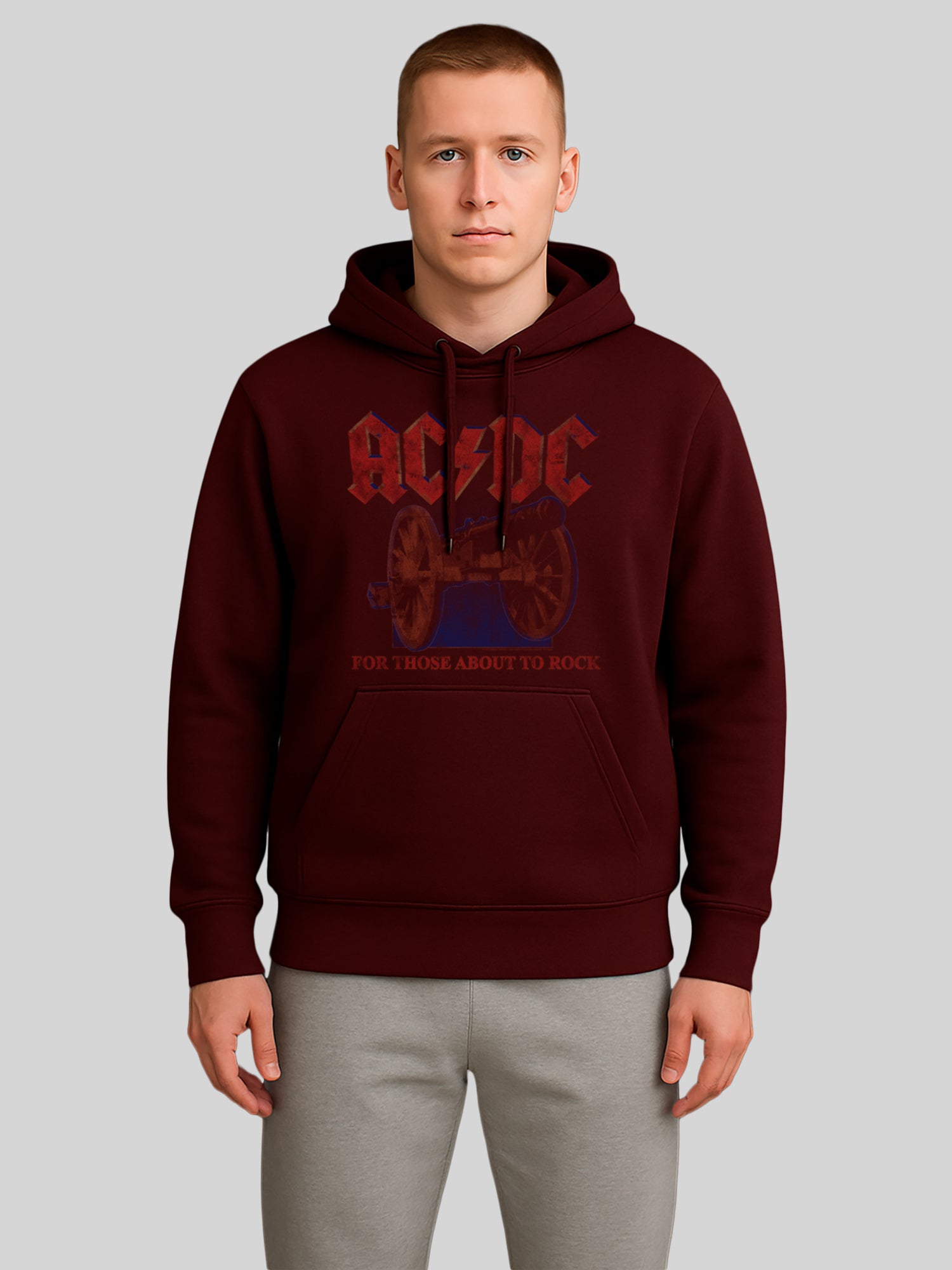 AC/DC For Those About To Rock Canon Men's Organic Hoodie
