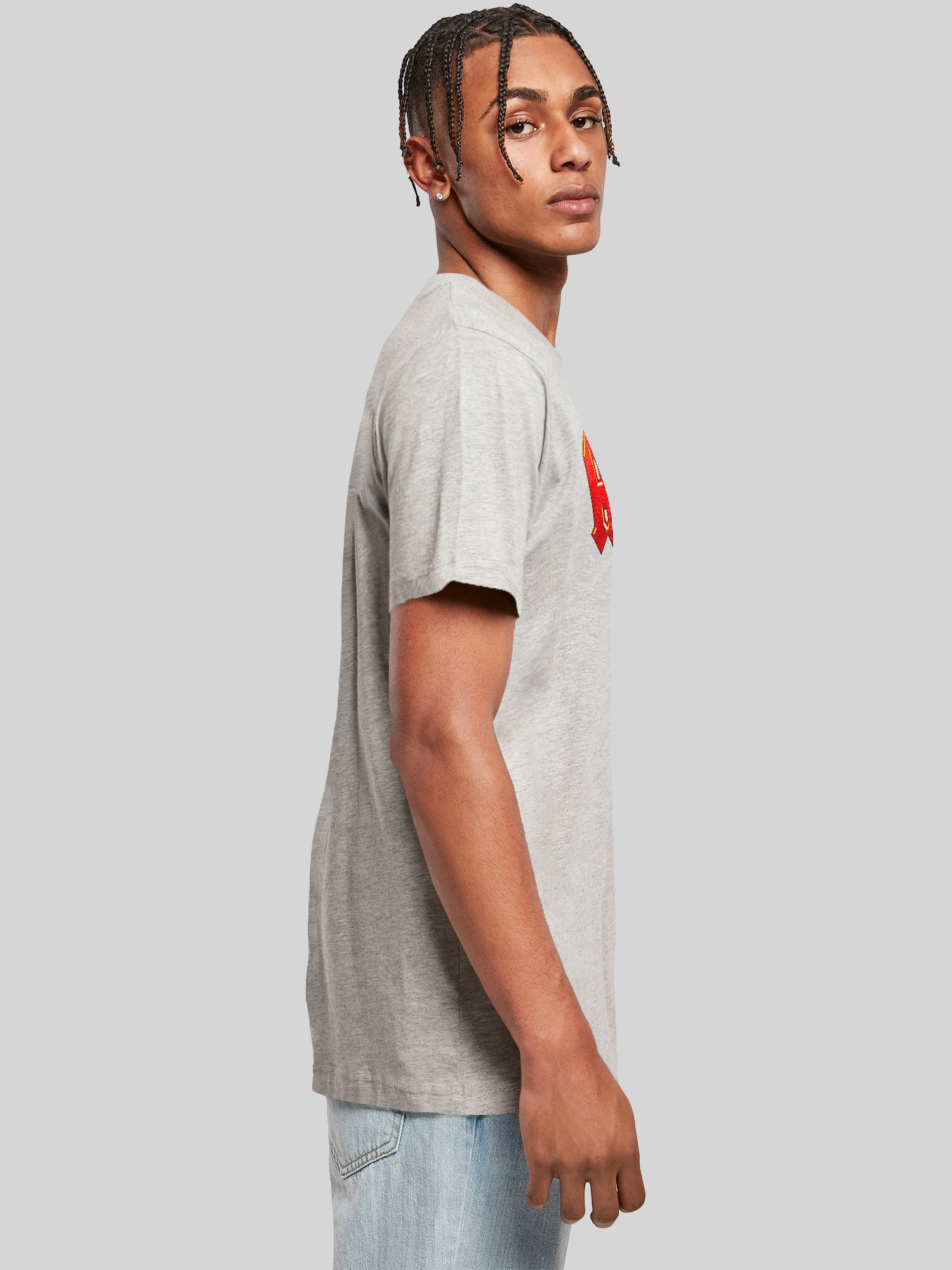 ACDC Logo rouge foncé avec T-shirt Round Cou