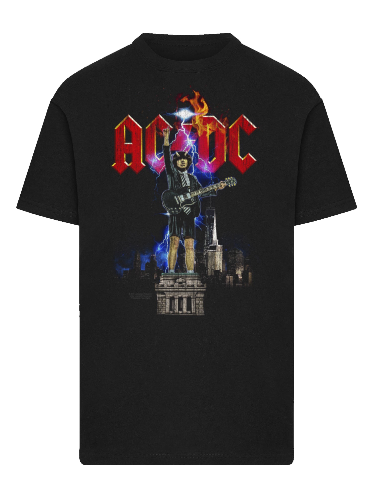 AC/DC Angus NYC Lightning Men's T-Shirt