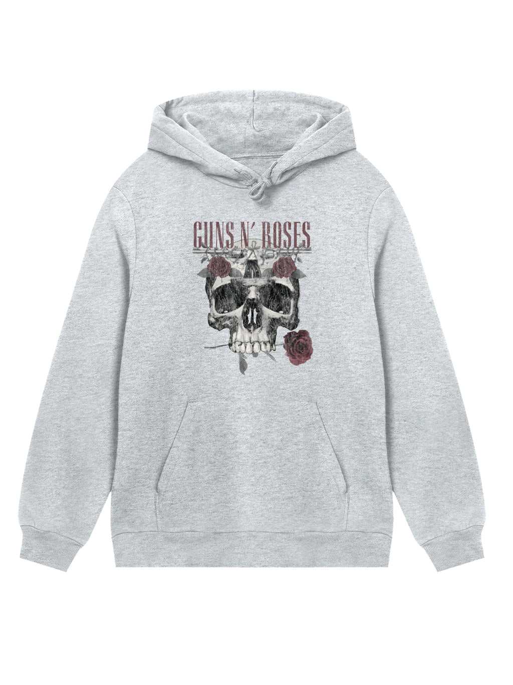 Guns N' Roses Herren Kapuzenpullover mit Rosen-Totenkopf