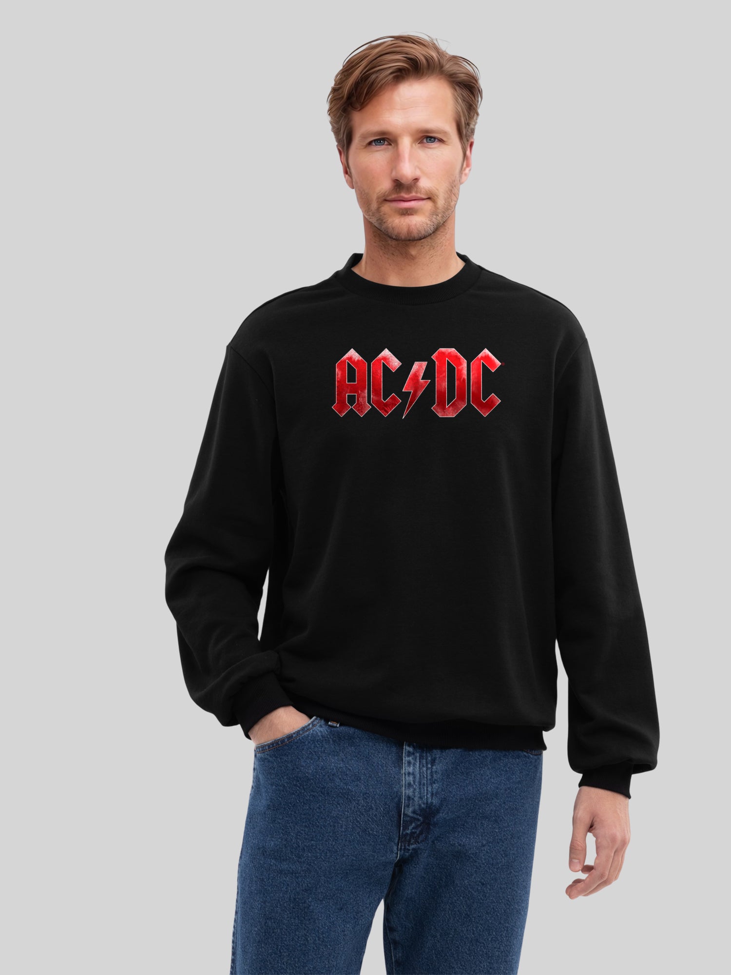 ACDC Red Ice Logo Herren Sweatshirt