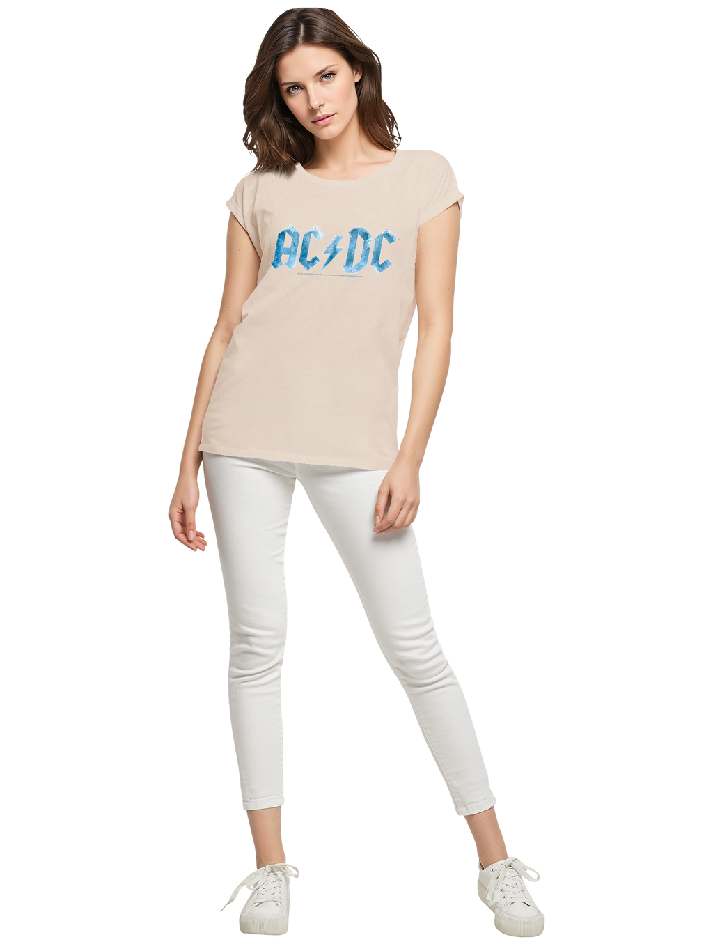 ACDC Blue Ice Logo Damen T-Shirt