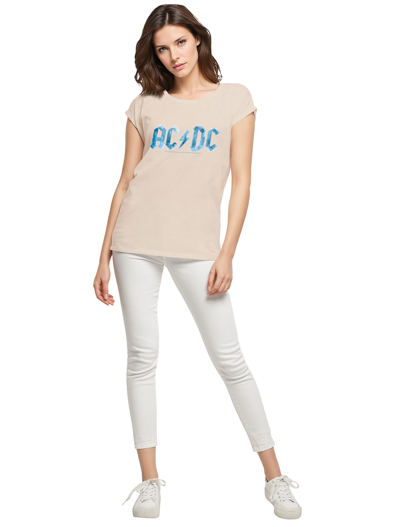 ACDC Blue Ice Logo Damen T-Shirt