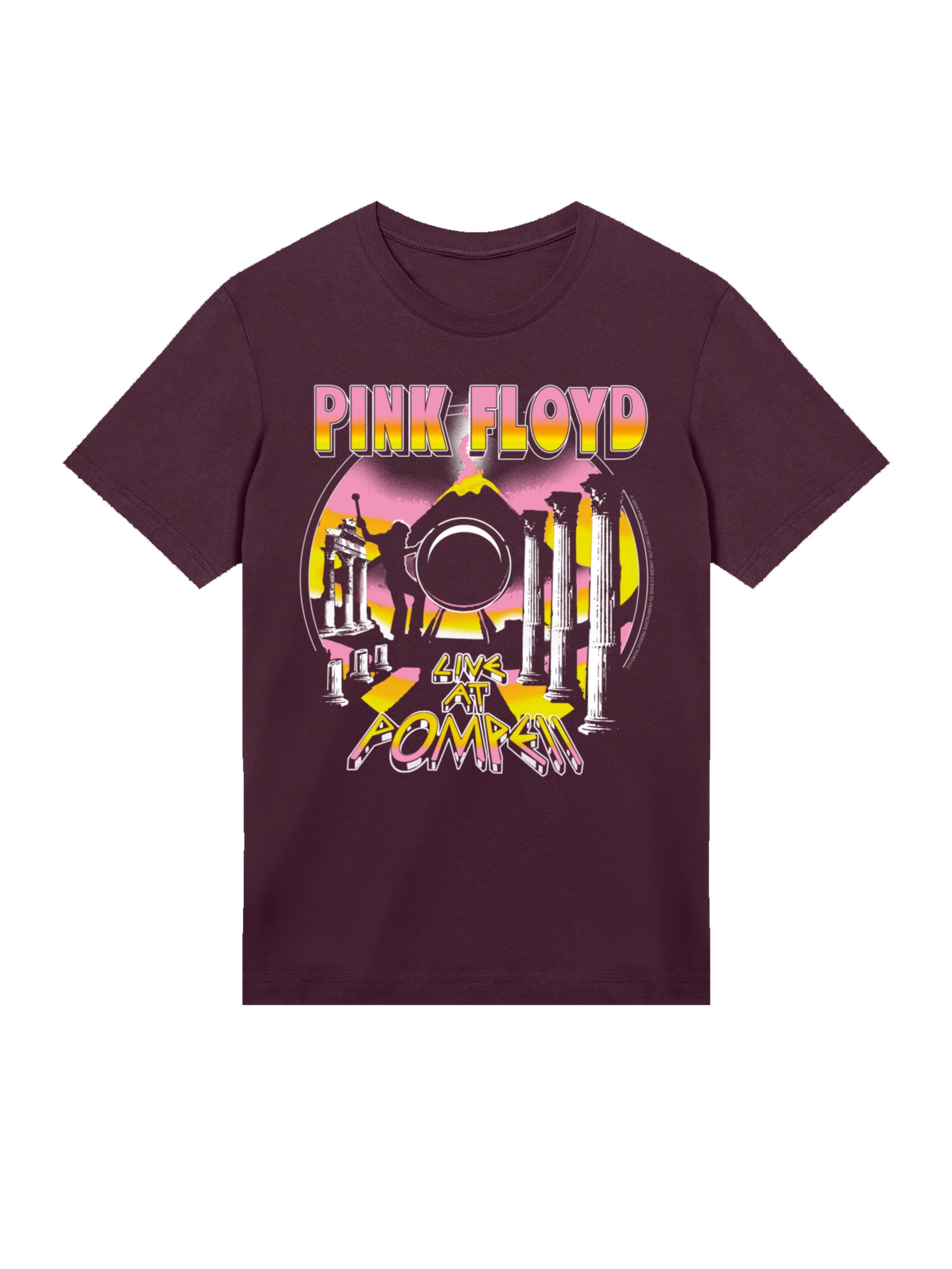 Pink Floyd Live At Pompeii Volcano Men's Organic T-Shirt