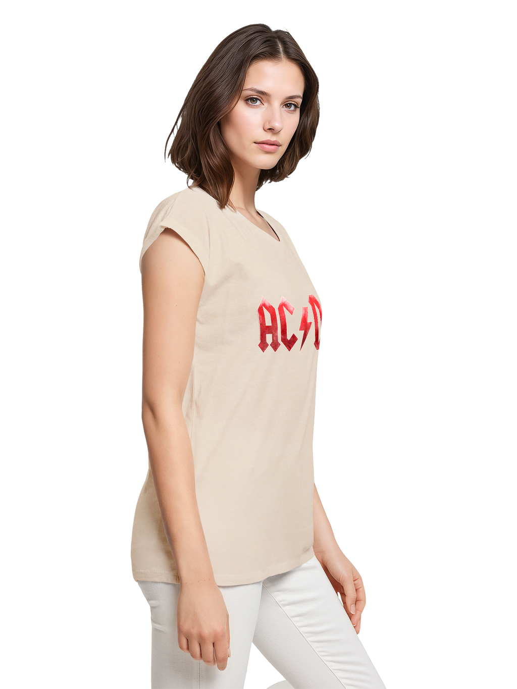 ACDC Red Ice Logo Damen T-Shirt