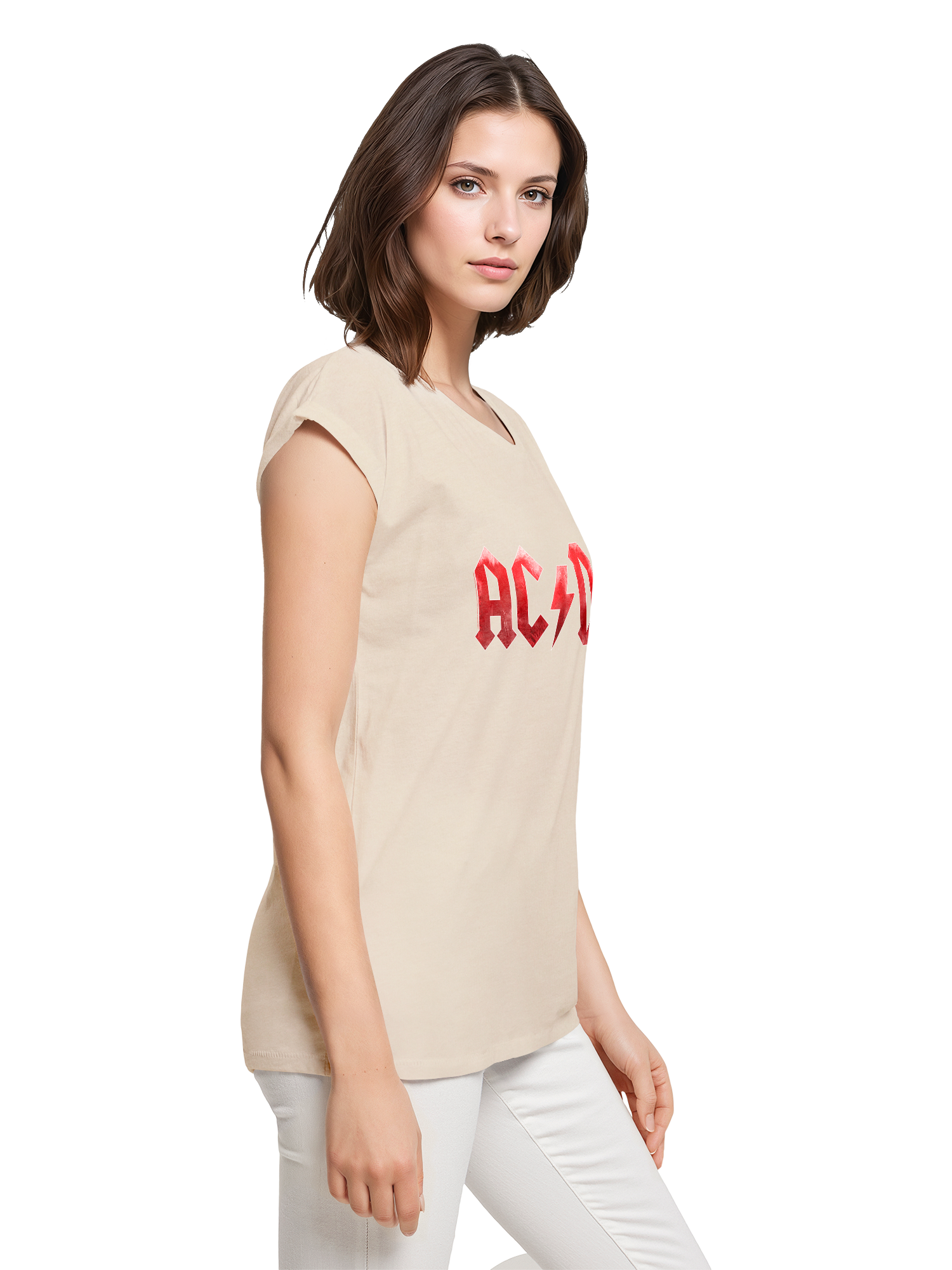 ACDC Red Ice Logo Damen T-Shirt
