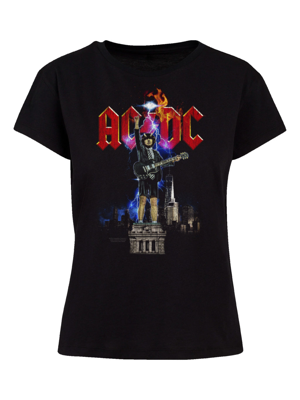 AC/DC Angus NYC Lightning Ladies Box T-Shirt