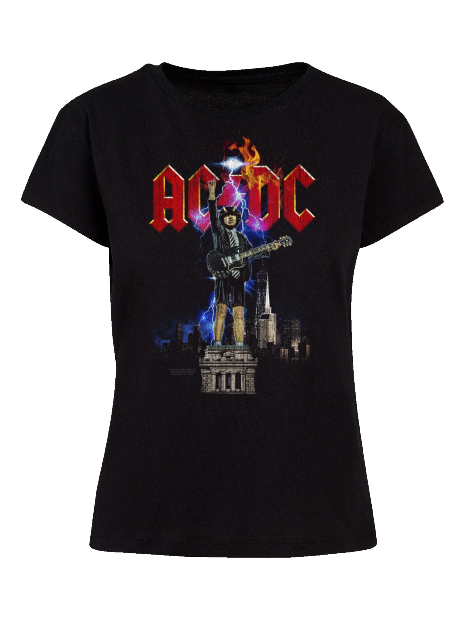 AC/DC Angus NYC Lightning Ladies Box T-Shirt
