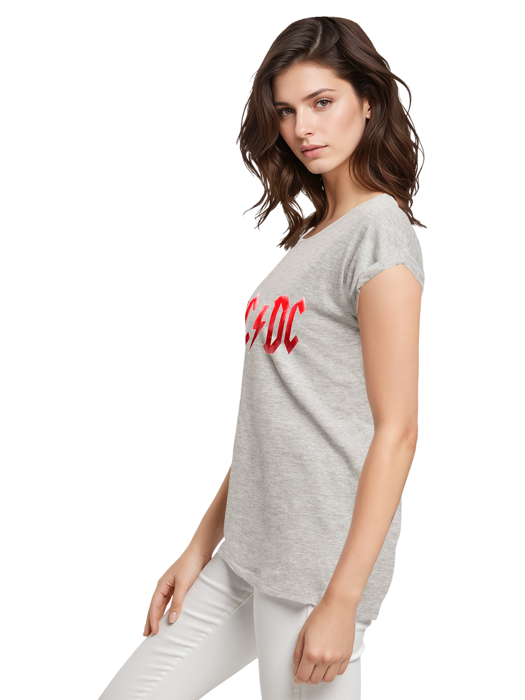 ACDC Red Ice Logo Damen T-Shirt