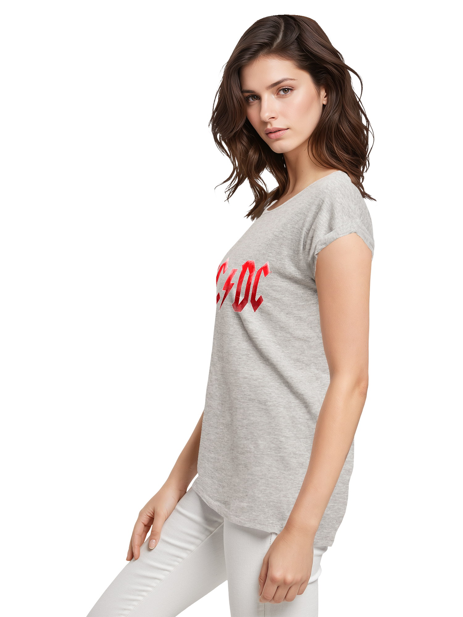 ACDC Red Ice Logo Damen T-Shirt