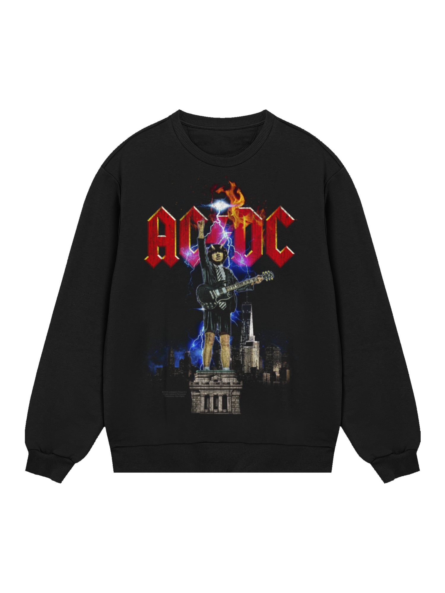 AC/DC Angus NYC Lightning Men's Organic Sweatshirt