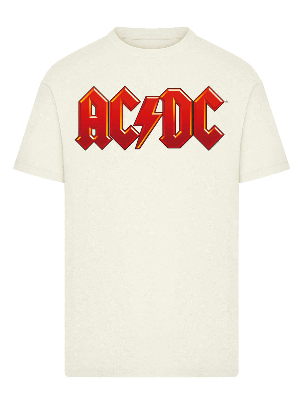 ACDC Logo rouge foncé avec T-shirt Round Cou