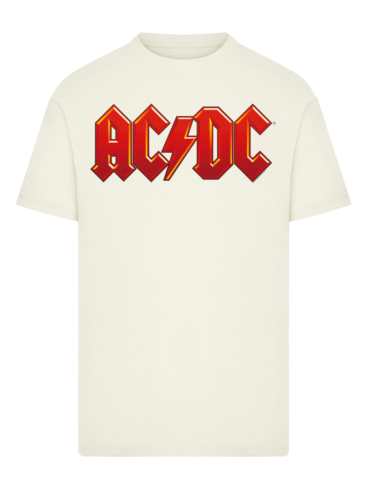 ACDC Logo rouge foncé avec T-shirt Round Cou