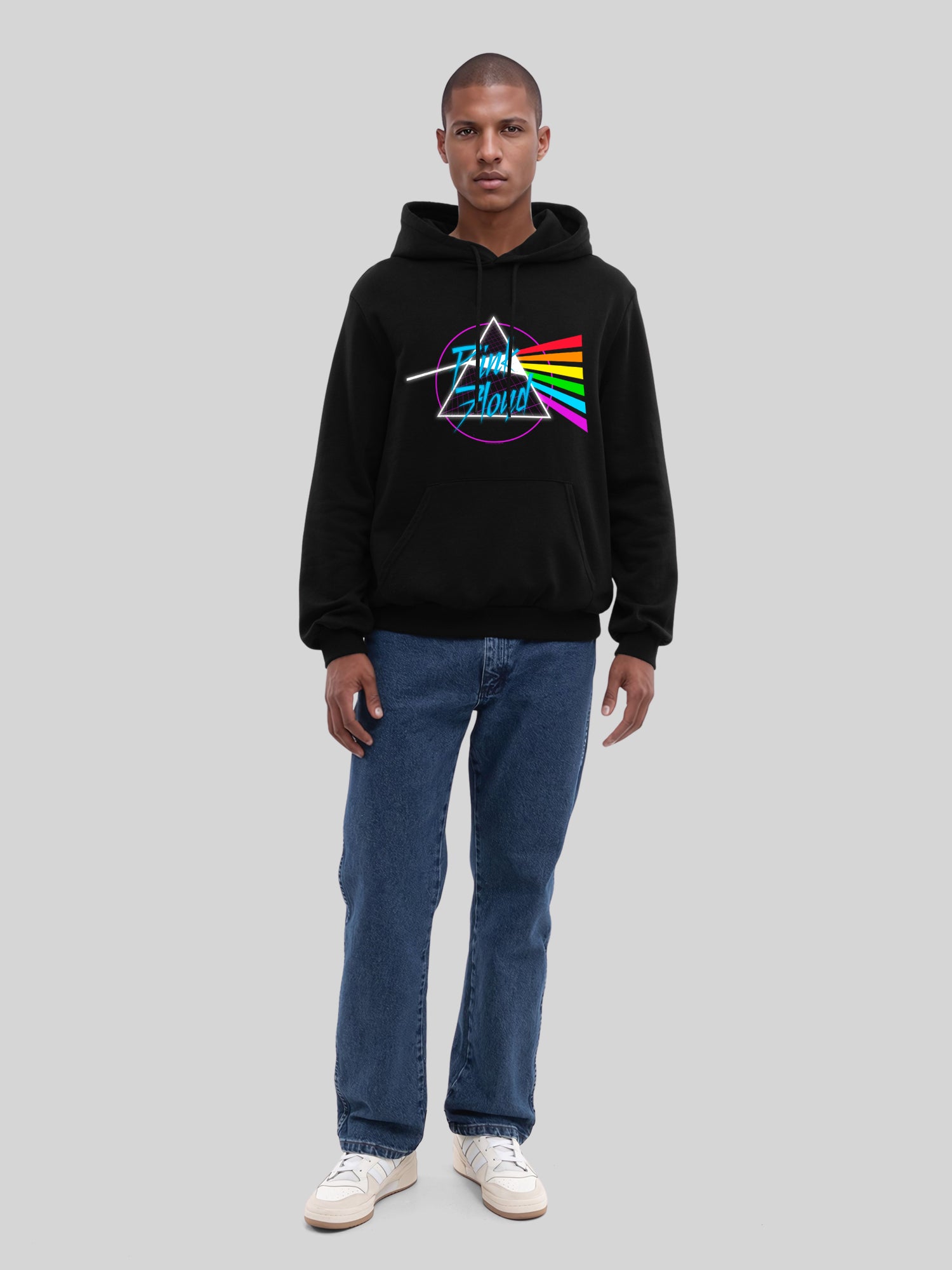 Pink Floyd Neon Dark Side Herren Hoodie