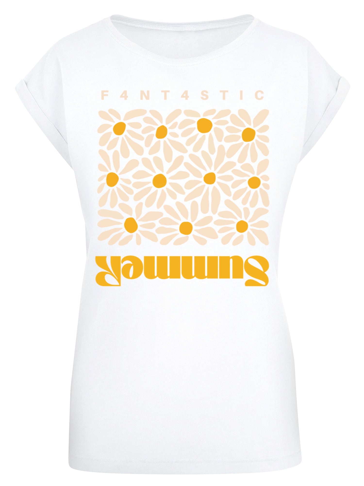 Camiseta de damas de girasol de verano