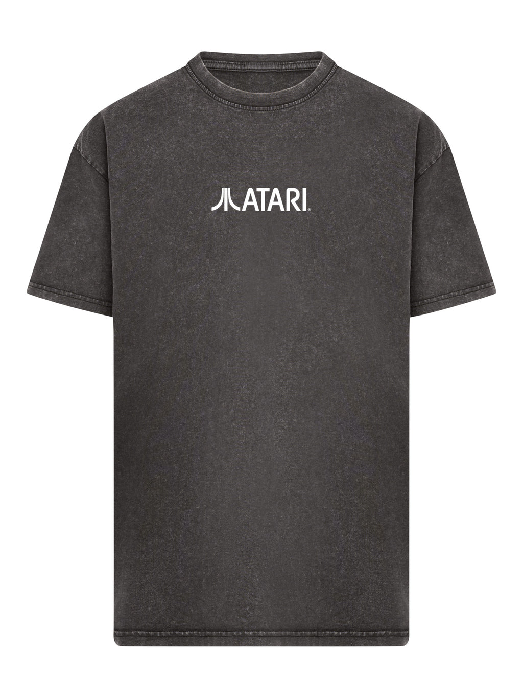 Atari Games Logo Retro Gaming Horizontal und Atari Gravitar Box Cover Acid Washed Oversize Tee