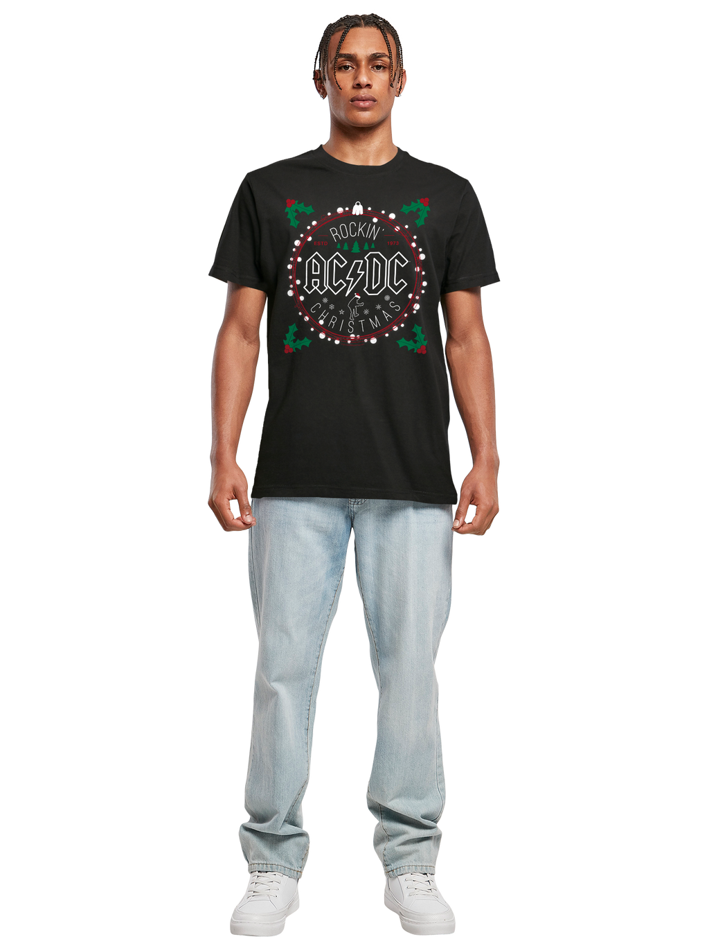 AC/DC Christmas Circle T-Shirt