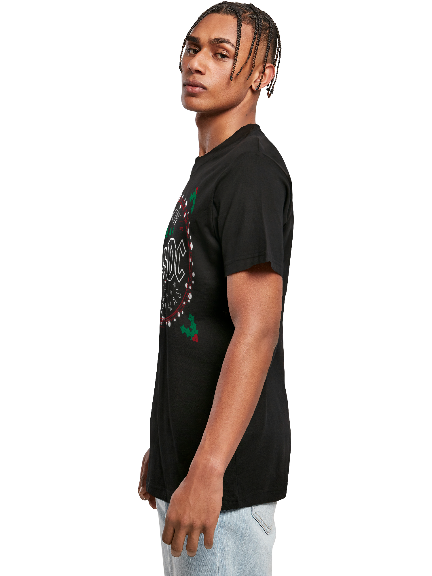 AC/DC Christmas Circle T-Shirt