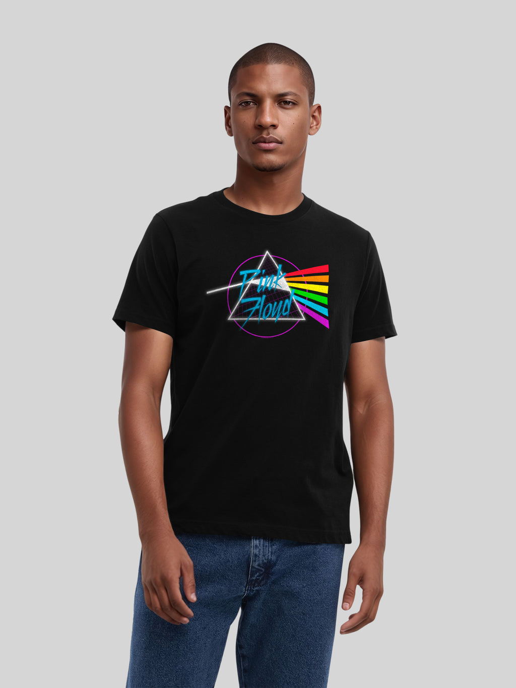 Pink Floyd Neon Dark Side Herren T-Shirt
