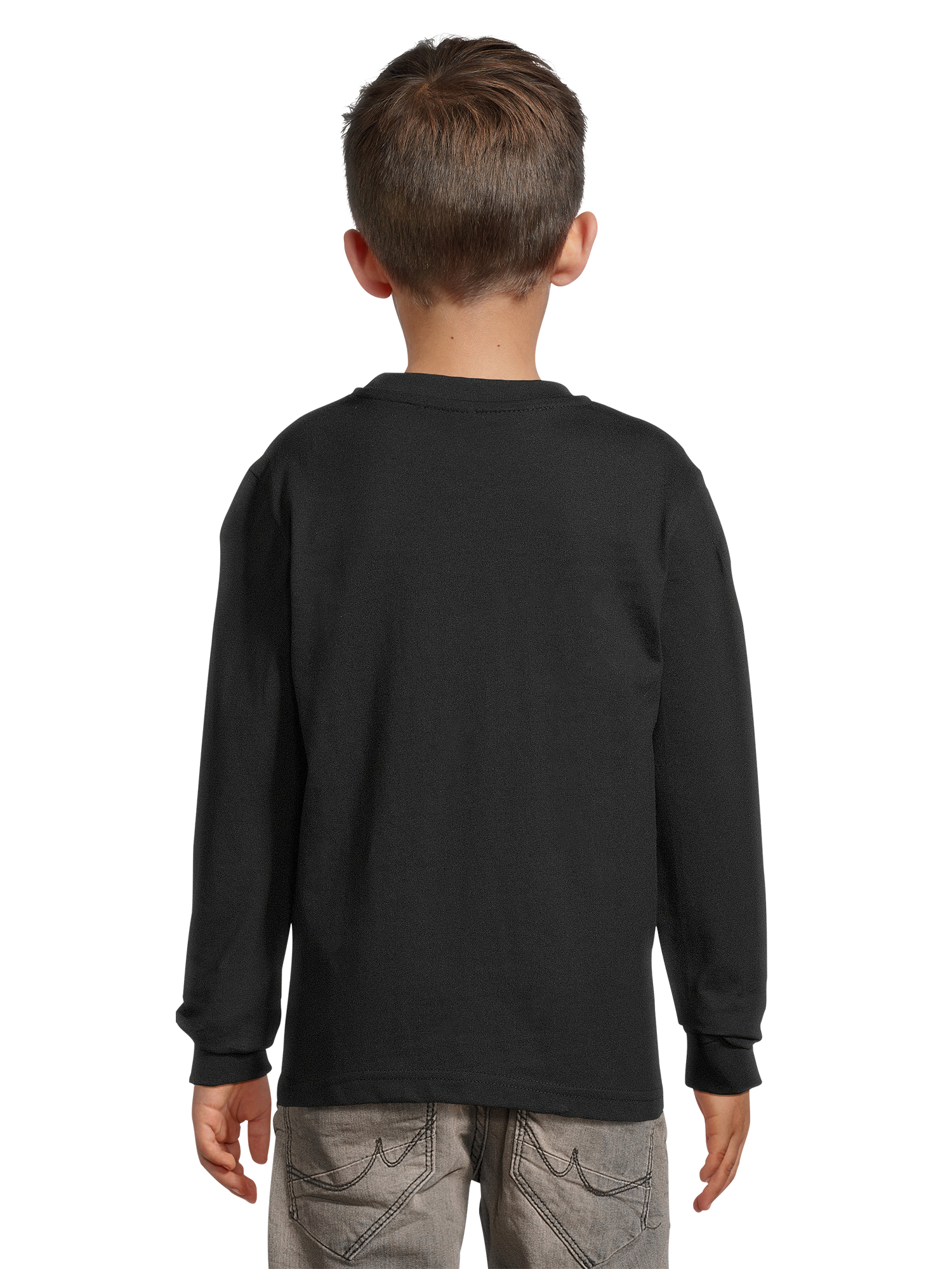 Buntes Fußball-Langarm-T-Shirt für Kinder