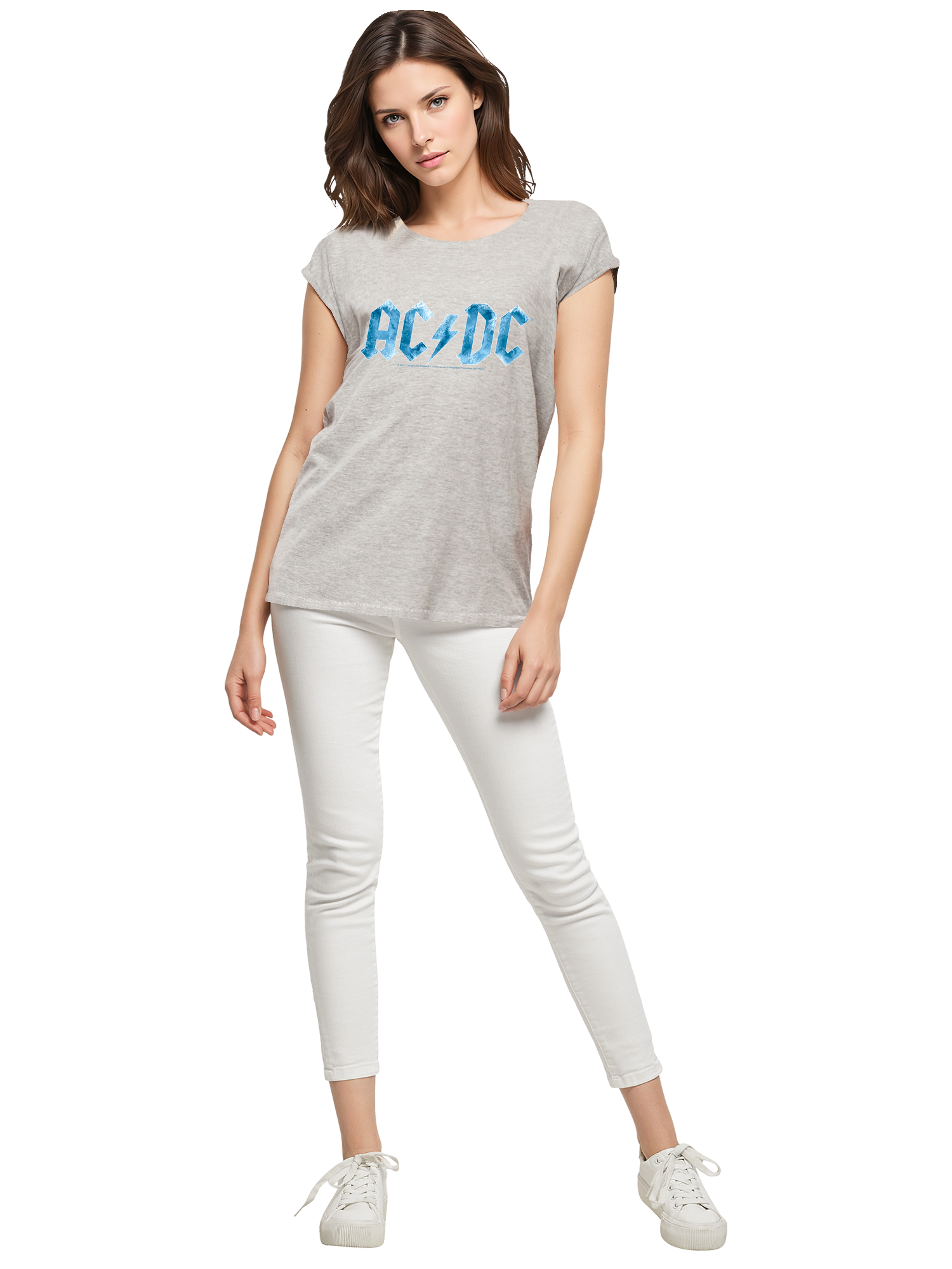ACDC Blue Ice Logo Damen T-Shirt