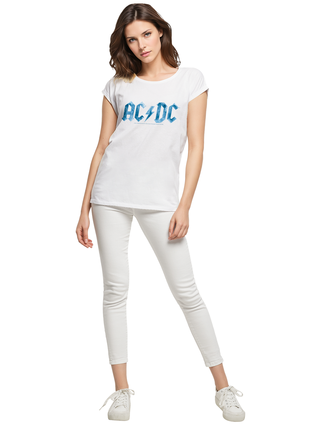 ACDC Blue Ice Logo Damen T-Shirt